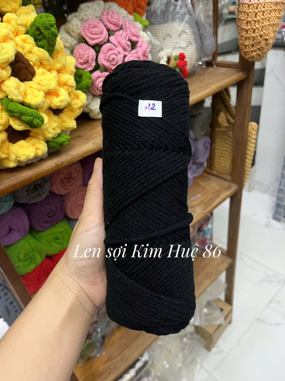 Len Cotton Love đan khăn, áo cỡ sợi 3,5mm cuộn 90g+-5g