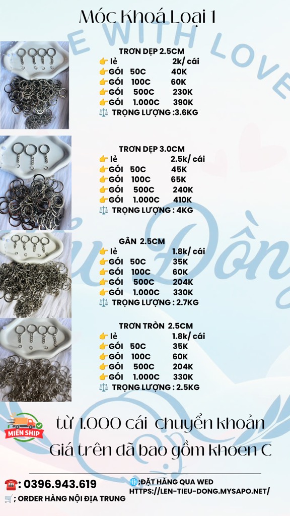 MÓC KHOÁ LOẠI 1