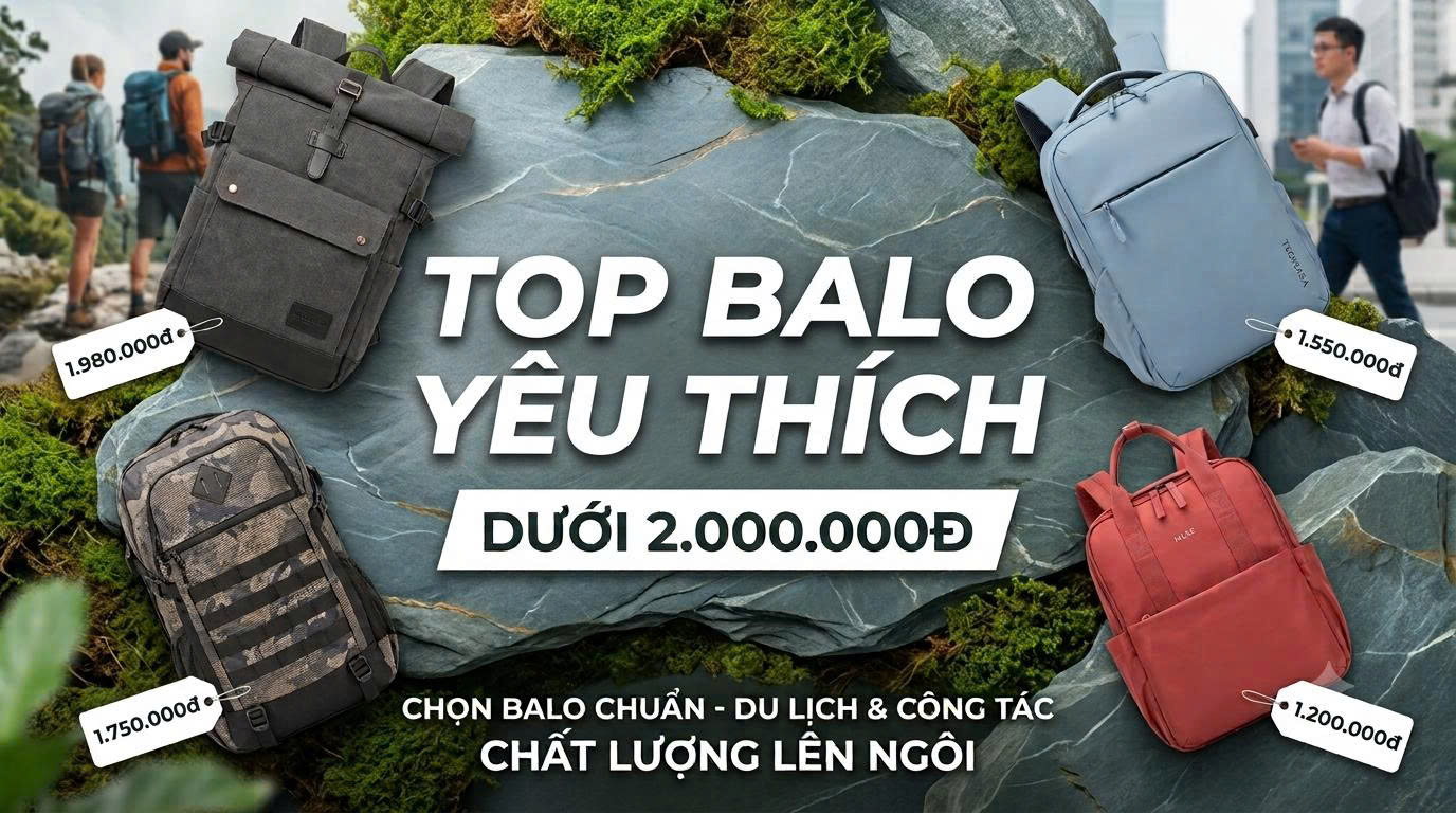 Top Balo Dưới 2 Triệu