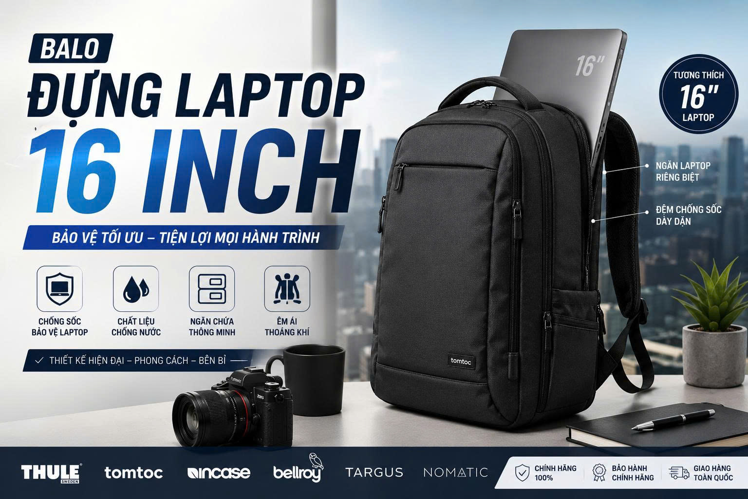 Balo đựng laptop 16 inch