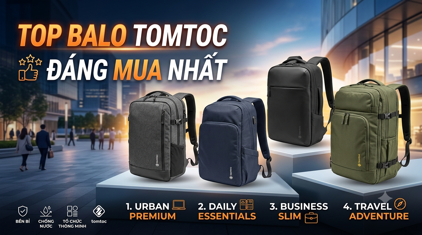 Top Balo Tomtoc Đáng Mua Nhất