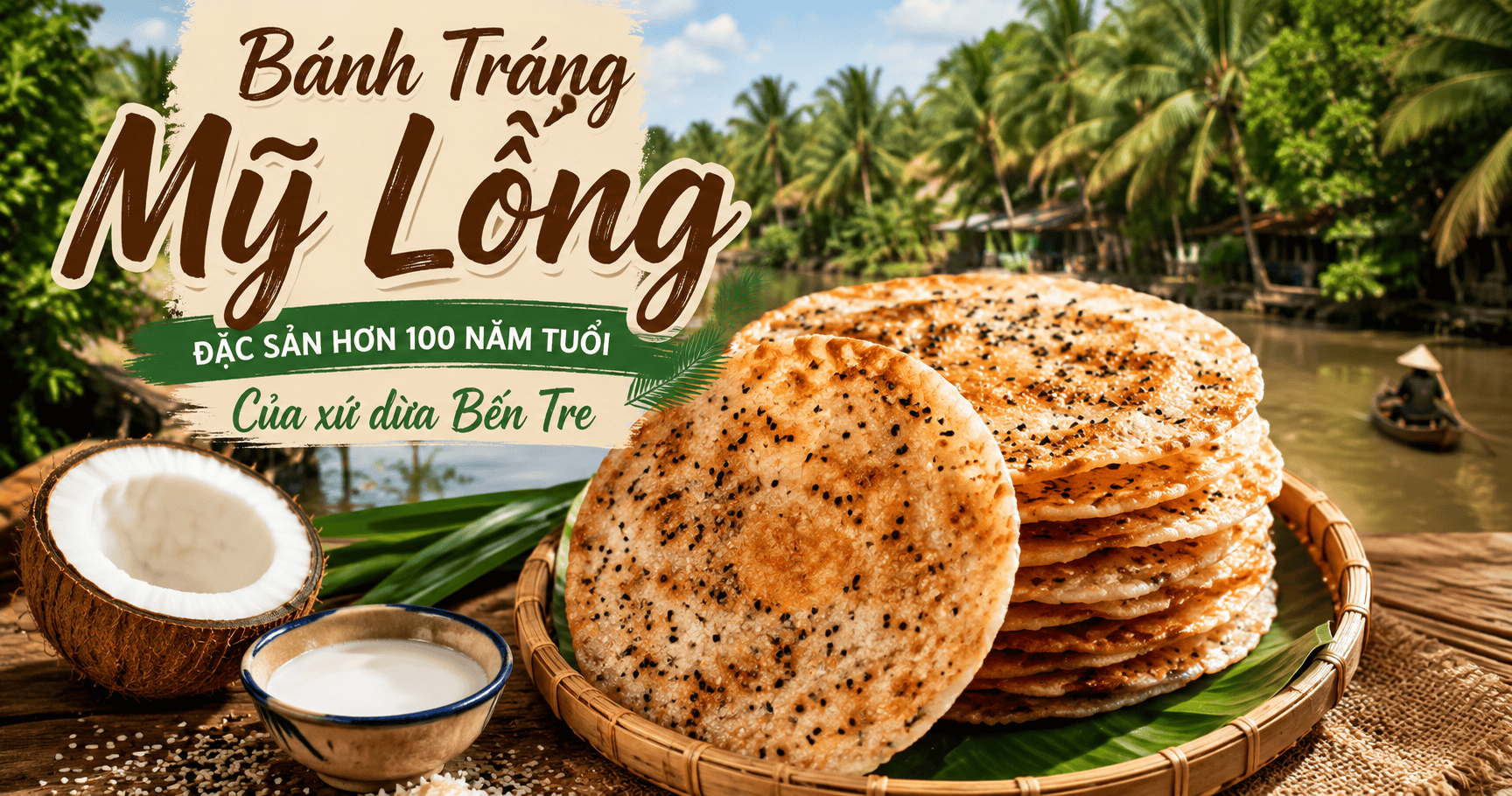 Bánh Tráng Mỹ Lồng – Đặc Sản Hơn 100 Năm Tuổi Của Xứ Dừa Bến Tre