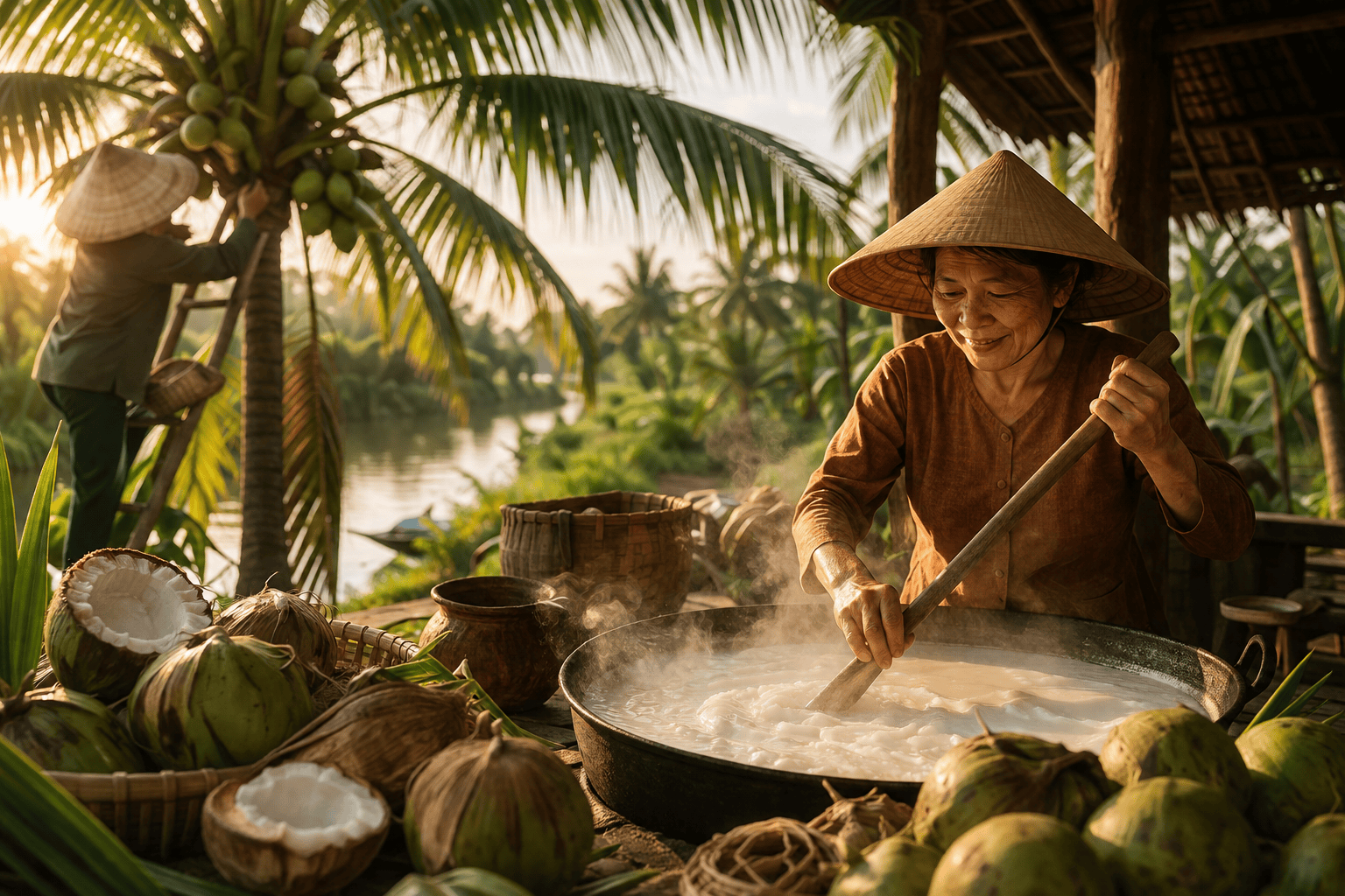 Kẹo dừa non lá dứa – Hương Vị Quê Nhà Trong Từng Viên Kẹo
