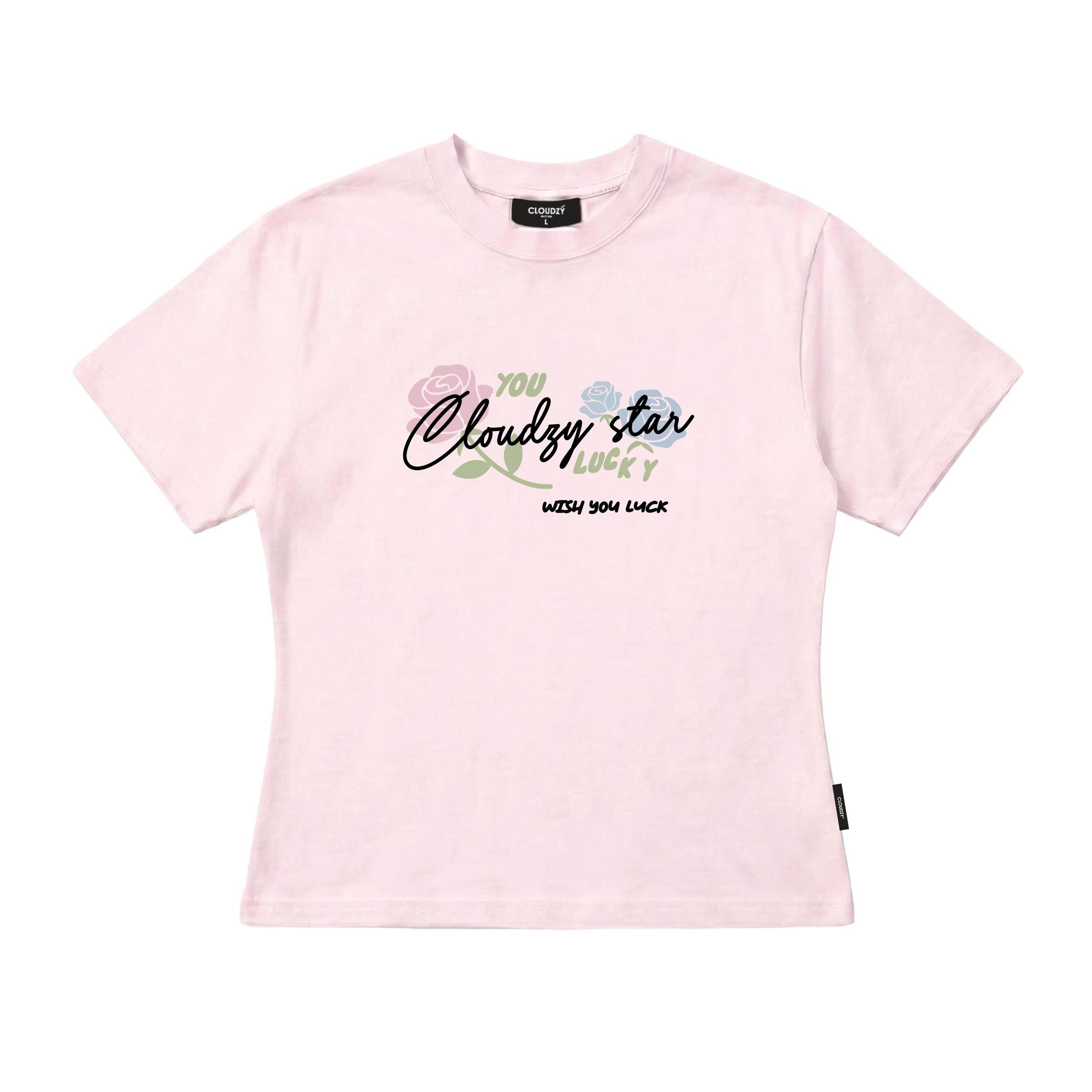 [NEW] Áo baby tee CLOUDZY in hình hoa hồng ôm dáng y2k 100% cotton 250gsm áo phông cộc tay nữ local brand cute ROSE