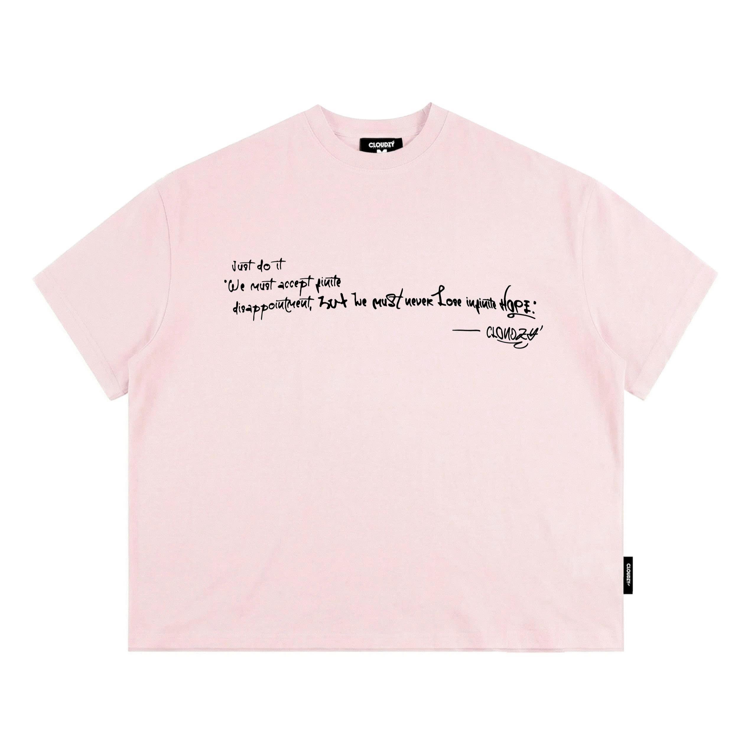 Áo thun boxy streetwear in chữ 100% cotton 250gsm áo phông form rộng nam nữ unisex local brand CLOUDZY JUST