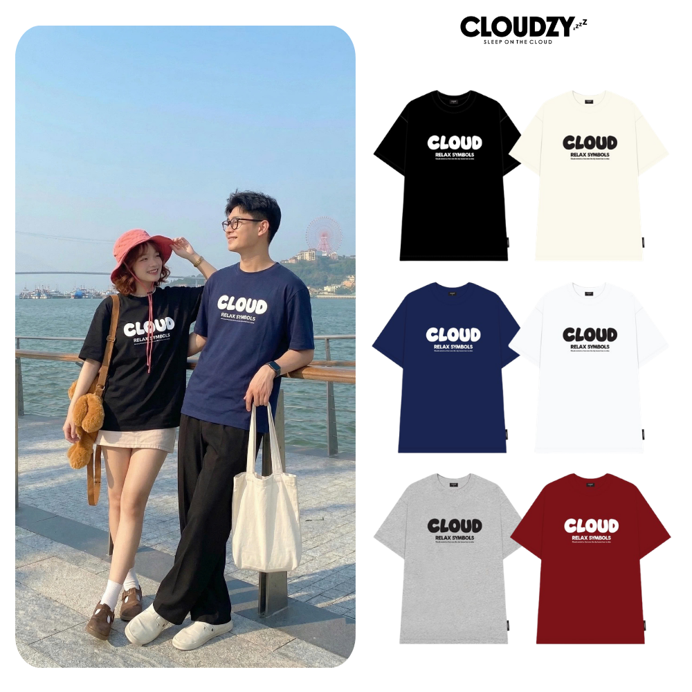 Áo phông oversize CLOUDZY cotton 100% 250gsm áo thun nam nữ form rộng đồ đôi unisex local brand basic RELAX