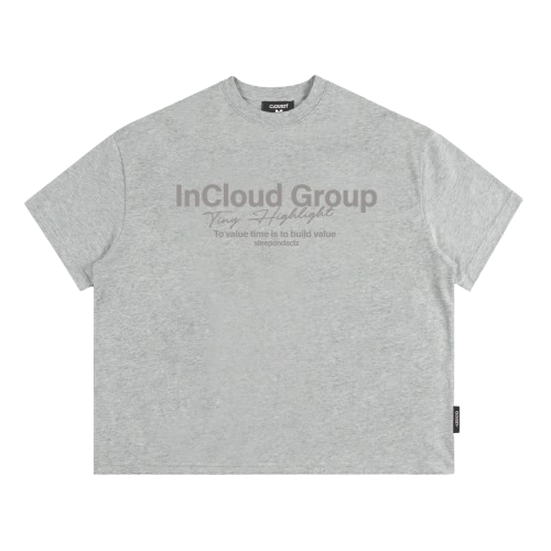 [NEW] Áo thun boxy CLOUDZY in InCloud Group vải cotton dày dặn form rộng nam nữ áo phông local brand streetwear GROUP