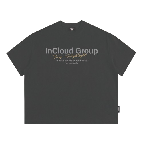 [NEW] Áo thun boxy CLOUDZY in InCloud Group vải cotton dày dặn form rộng nam nữ áo phông local brand streetwear GROUP