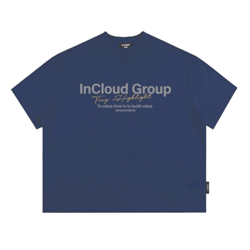 [NEW] Áo thun boxy CLOUDZY in InCloud Group vải cotton dày dặn form rộng nam nữ áo phông local brand streetwear GROUP