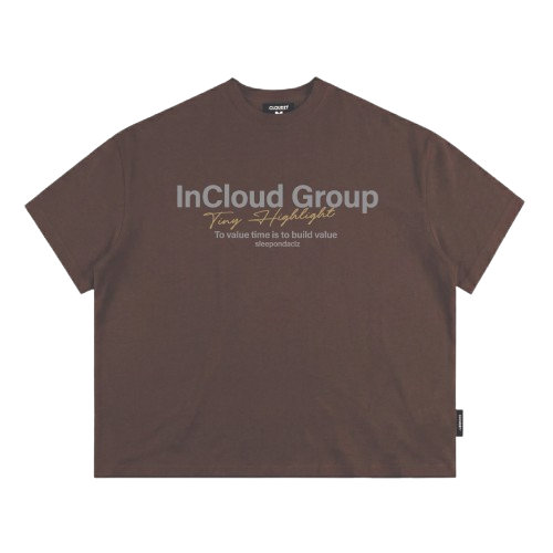 [NEW] Áo thun boxy CLOUDZY in InCloud Group vải cotton dày dặn form rộng nam nữ áo phông local brand streetwear GROUP