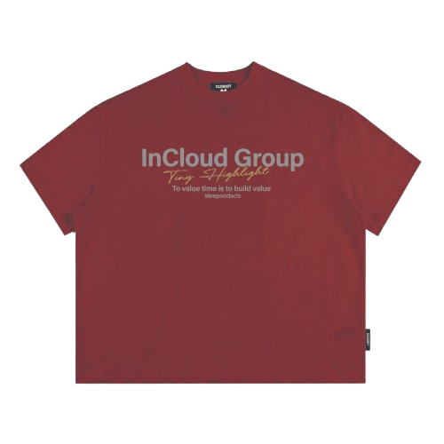 [NEW] Áo thun boxy CLOUDZY in InCloud Group vải cotton dày dặn form rộng nam nữ áo phông local brand streetwear GROUP