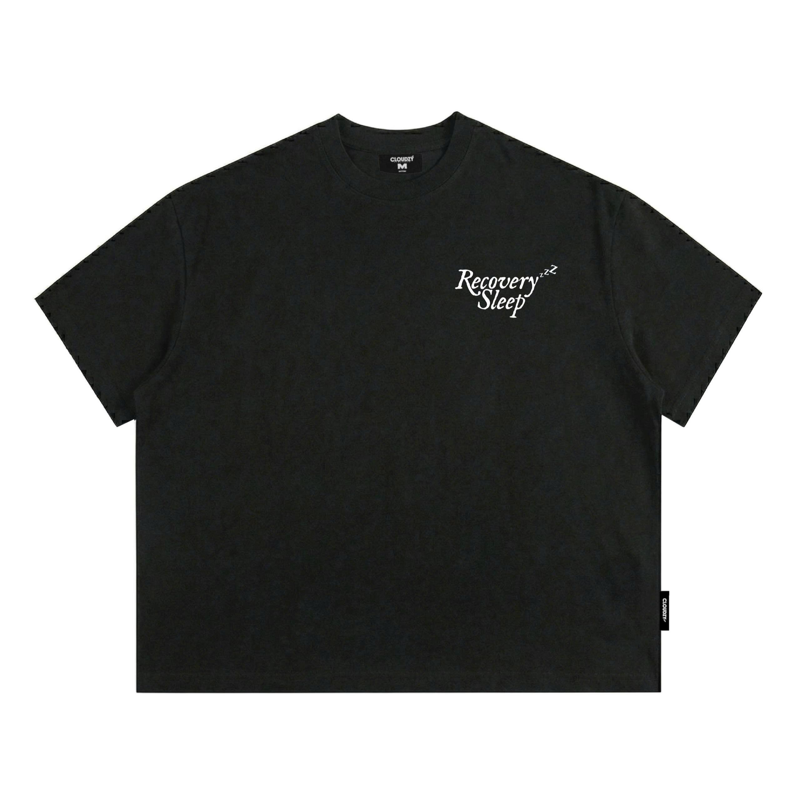 Áo thun boxy CLOUDZY streetwear 100% cotton 250gsm dày dặn áo phông nam nữ form rộng hồng nâu đỏ RECOVER