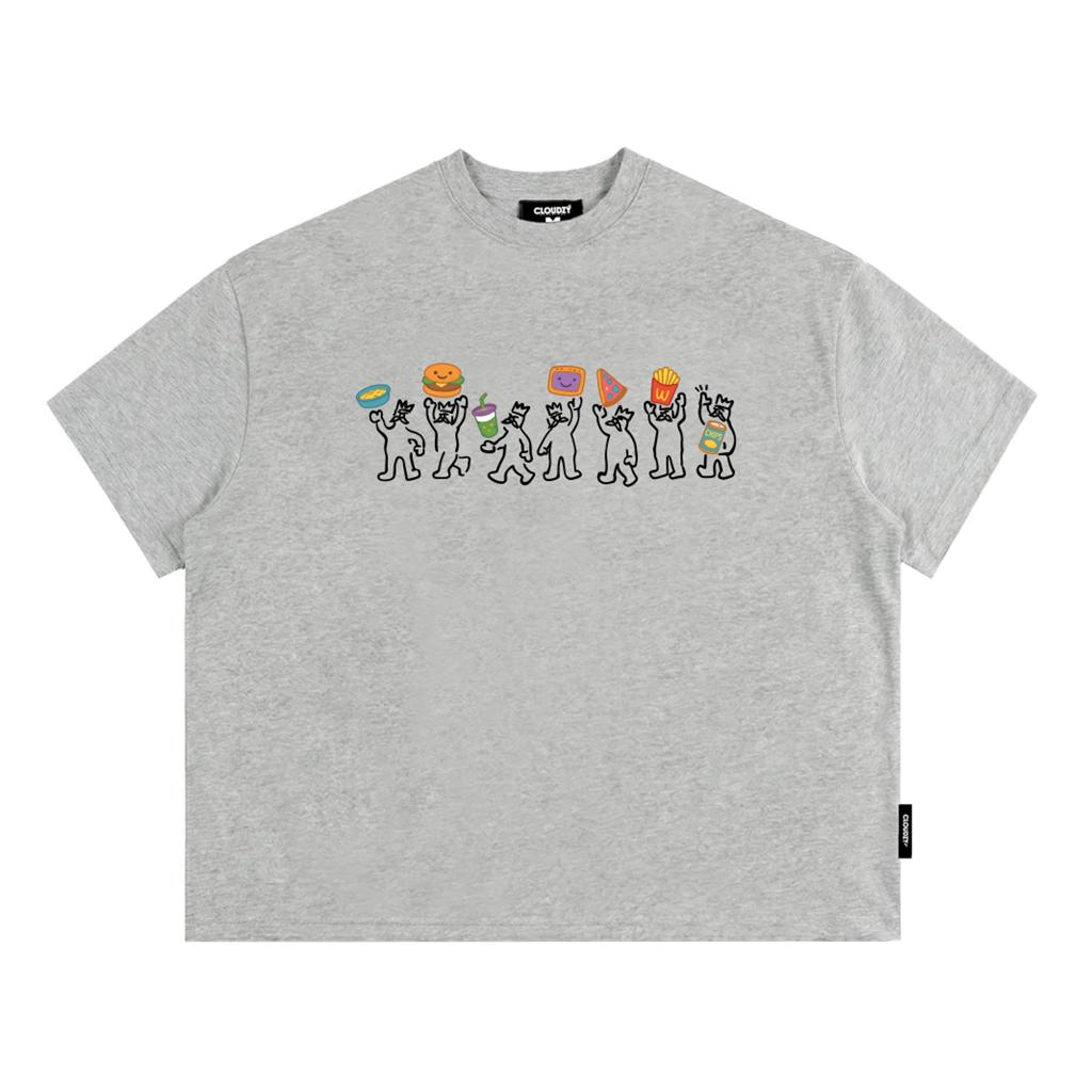[NEW] Áo thun boxy local brand CLOUDZY in hoạt hình 100% cotton 250gsm áo phông form rộng nam nữ streetwear PEOPLE