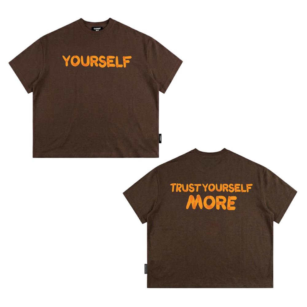 [NEW] Áo thun boxy local brand CLOUDZY streetwear in chữ 100% cotton 250gsm áo phông form rộng nam nữ unisex YOURSELF