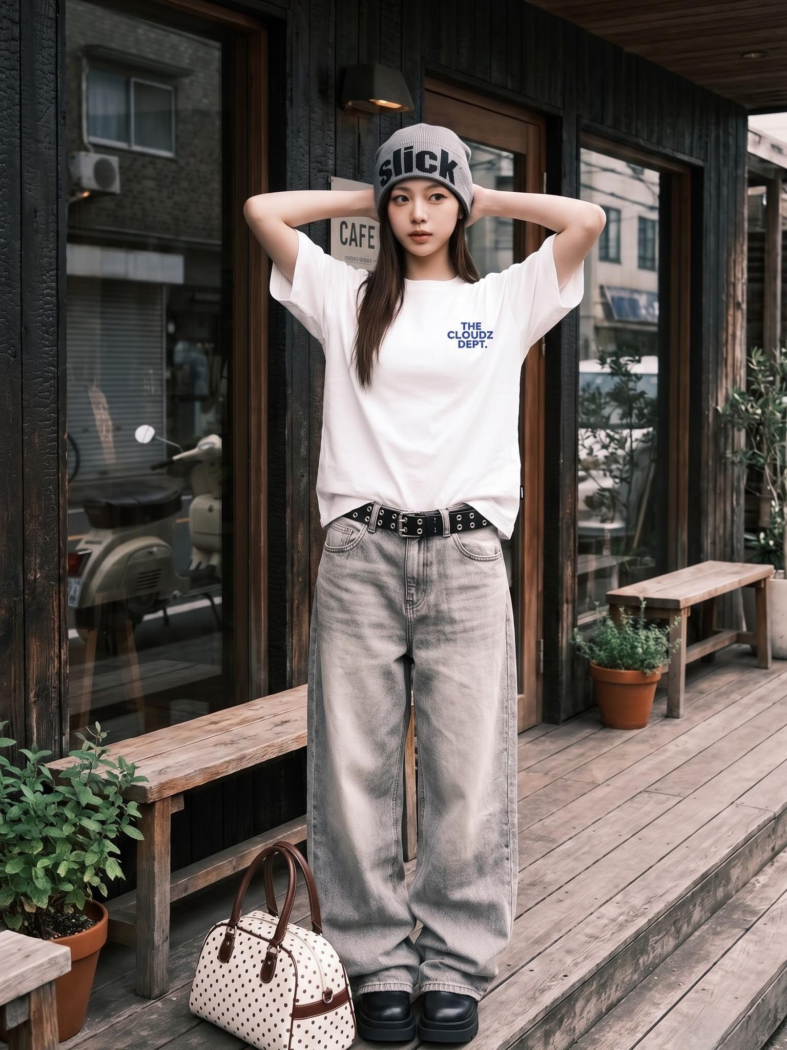 [NEW] Áo thun oversize CLOUDZY in chữ vải cotton 100% 250gsm form rộng nam nữ áo phông local brand streetwear basic DEPT