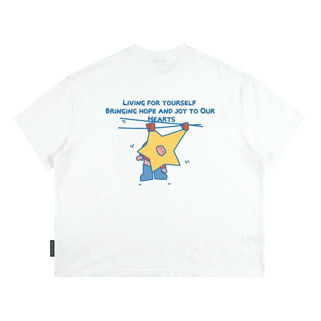 Áo Thun Form Boxy CloudzyPrive BRINGING Premium Cotton 250gsm Unisex Local Brand