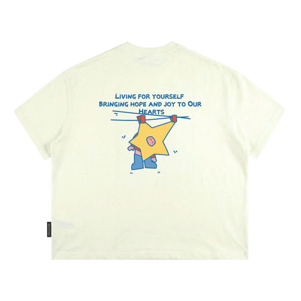 Áo Thun Form Boxy CloudzyPrive BRINGING Premium Cotton 250gsm Unisex Local Brand