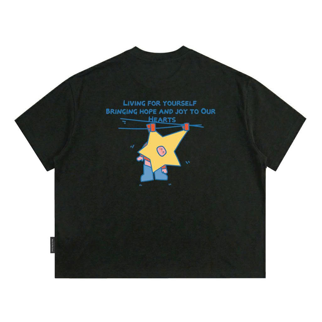 Áo Thun Form Boxy CloudzyPrive BRINGING Premium Cotton 250gsm Unisex Local Brand