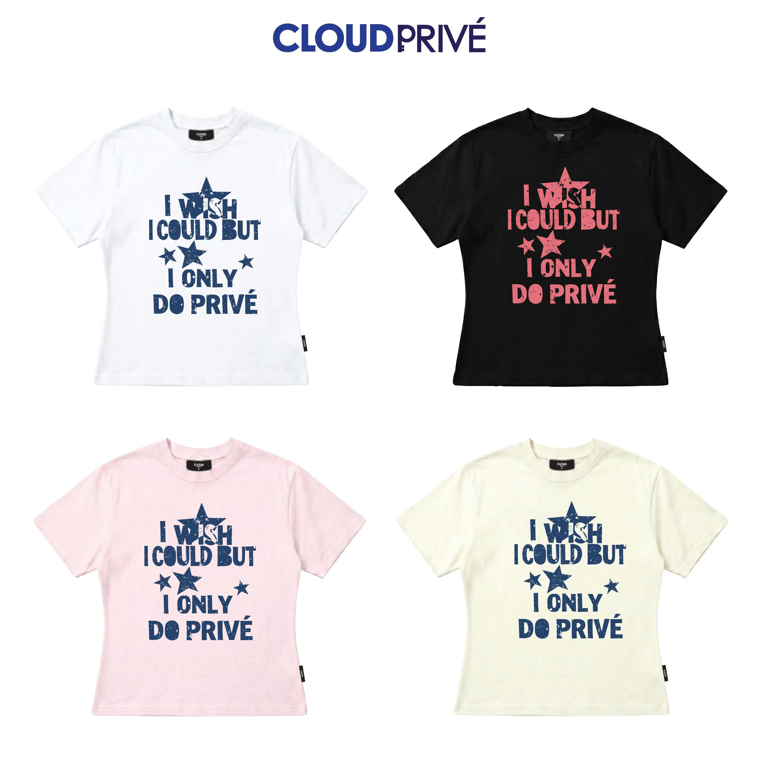 Áo Thun Baby Tee COULD CloudzyPrive, Áo Thun Nữ Local Brand 100% Cotton Premium 250gsm