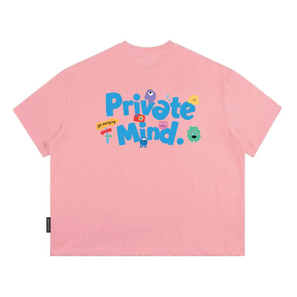 Áo Thun Boxy CloudzyPrivé MIND Chất Cotton 250gsm Áo Phông Boxytee Form Rộng In Chữ "Private Mind"