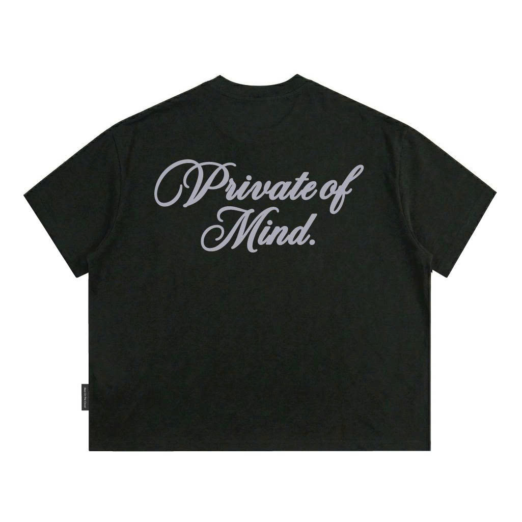 Áo Thun boxy CloudzyPrivé chất cotton 250gsm, Áo phông unisex nam nữ tay lỡ, form boxy PRIVATE