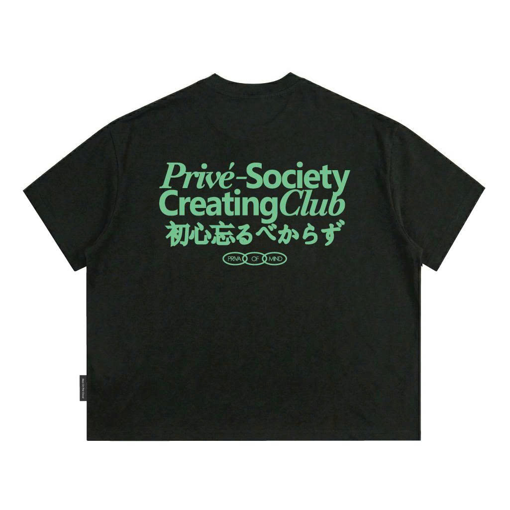 CLOUDZYPRIVE Áo Thun Boxy Local Brand Tay Ngắn Cotton 250gsm SOCIETY Áo Phông Forrm Rộng Unisex Nam Nữ