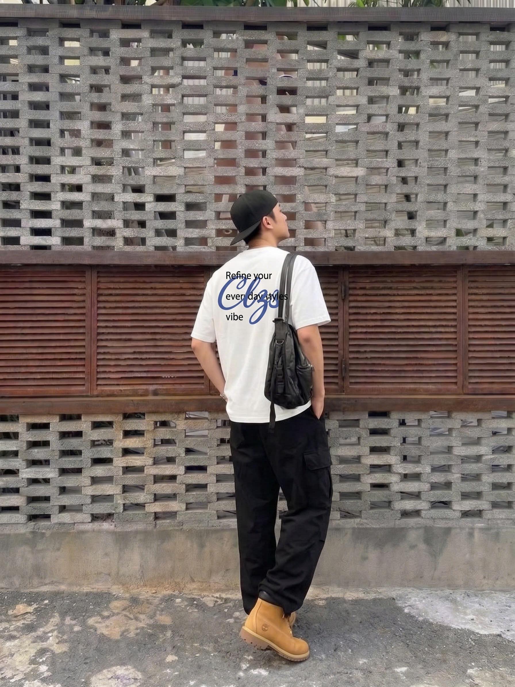 [NEW] Áo thun regular CLOUDZY in chữ vải cotton 100% 250gsm form rộng nam nữ áo phông oversize local brand streetwear basic REFINE