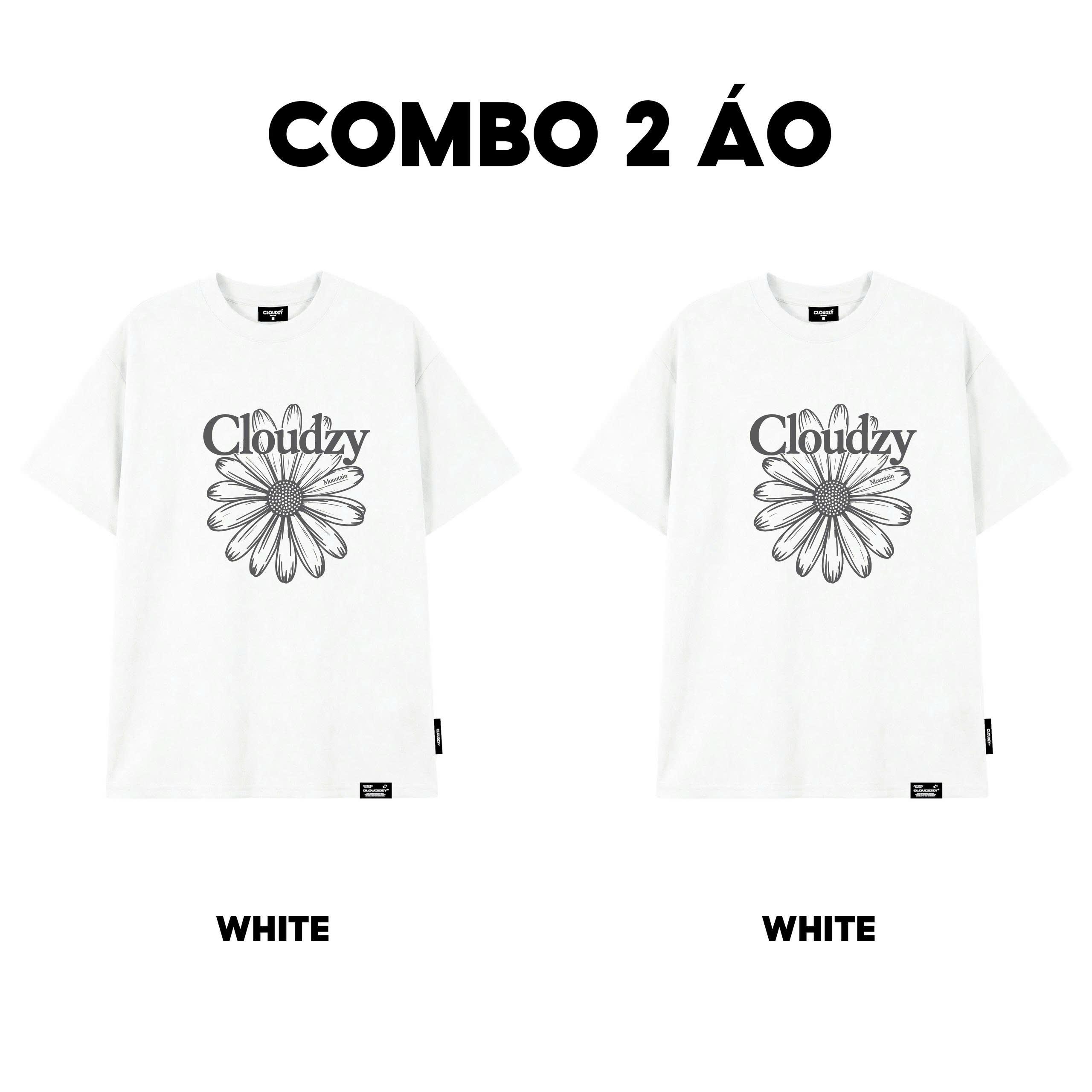 [NEW] Áo thun oversize CLOUDZY in hình hoa cúc 100% cotton 250gsm áo phông form rộng nam nữ unisex local brand POSY