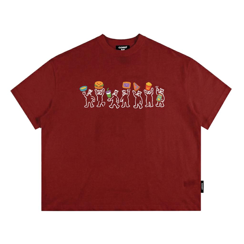 [NEW] Áo thun boxy local brand CLOUDZY in hoạt hình 100% cotton 250gsm áo phông form rộng nam nữ streetwear PEOPLE