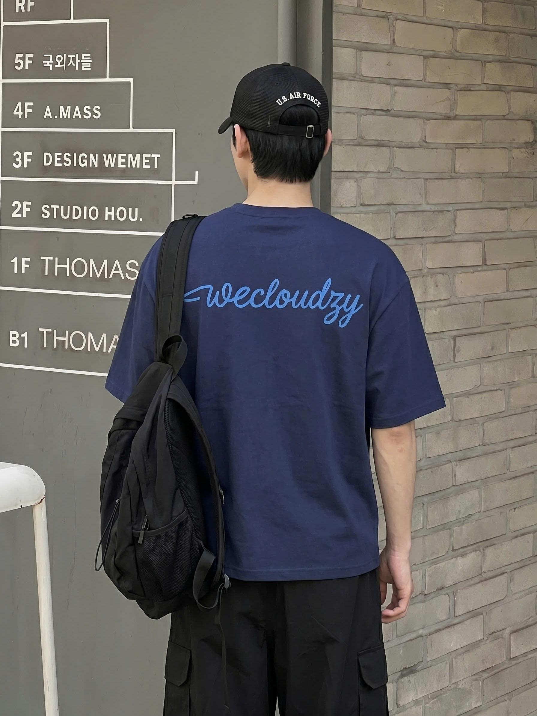 [NEW] Áo thun boxy CLOUDZY in chữ Wecloudzy 100% cotton 250gsm dày dặn áo phông form rộng nam nữ unisex basic WE