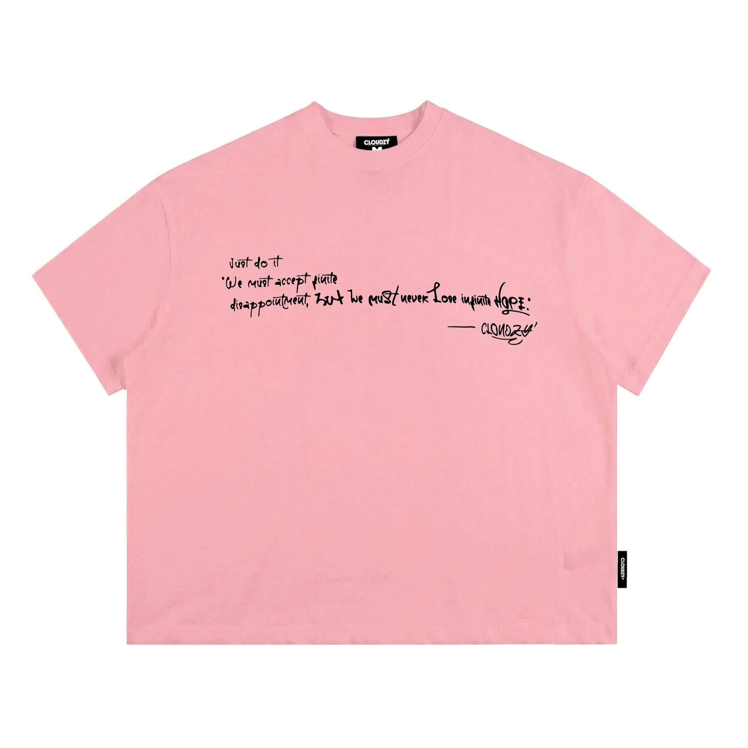 Áo thun boxy streetwear in chữ 100% cotton 250gsm áo phông form rộng nam nữ unisex local brand CLOUDZY JUST