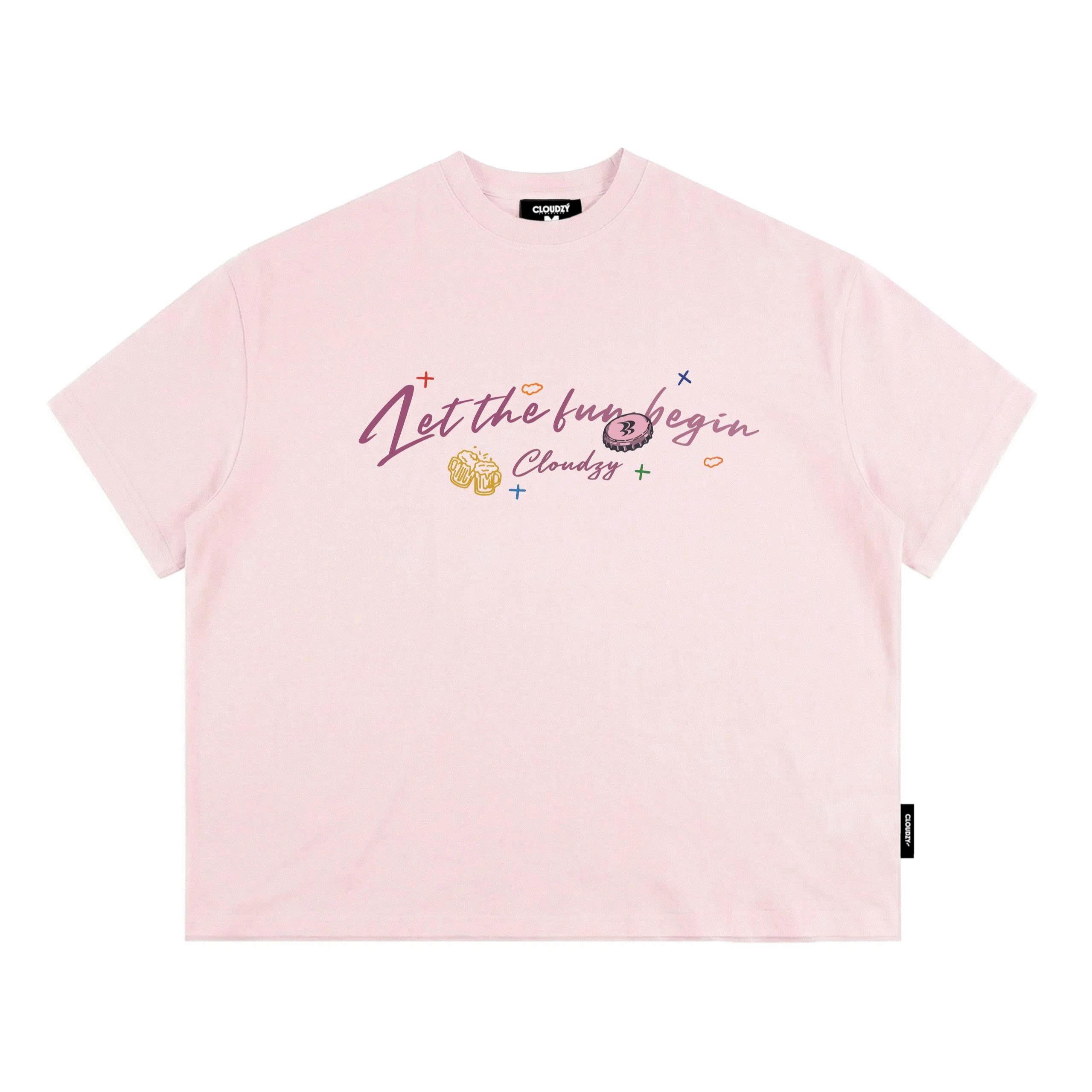 Áo thun boxy streetwear local brand CLOUDZY 100% cotton 250gsm dày dặn áo phông form rộng nam nữ unisex  BEGIN