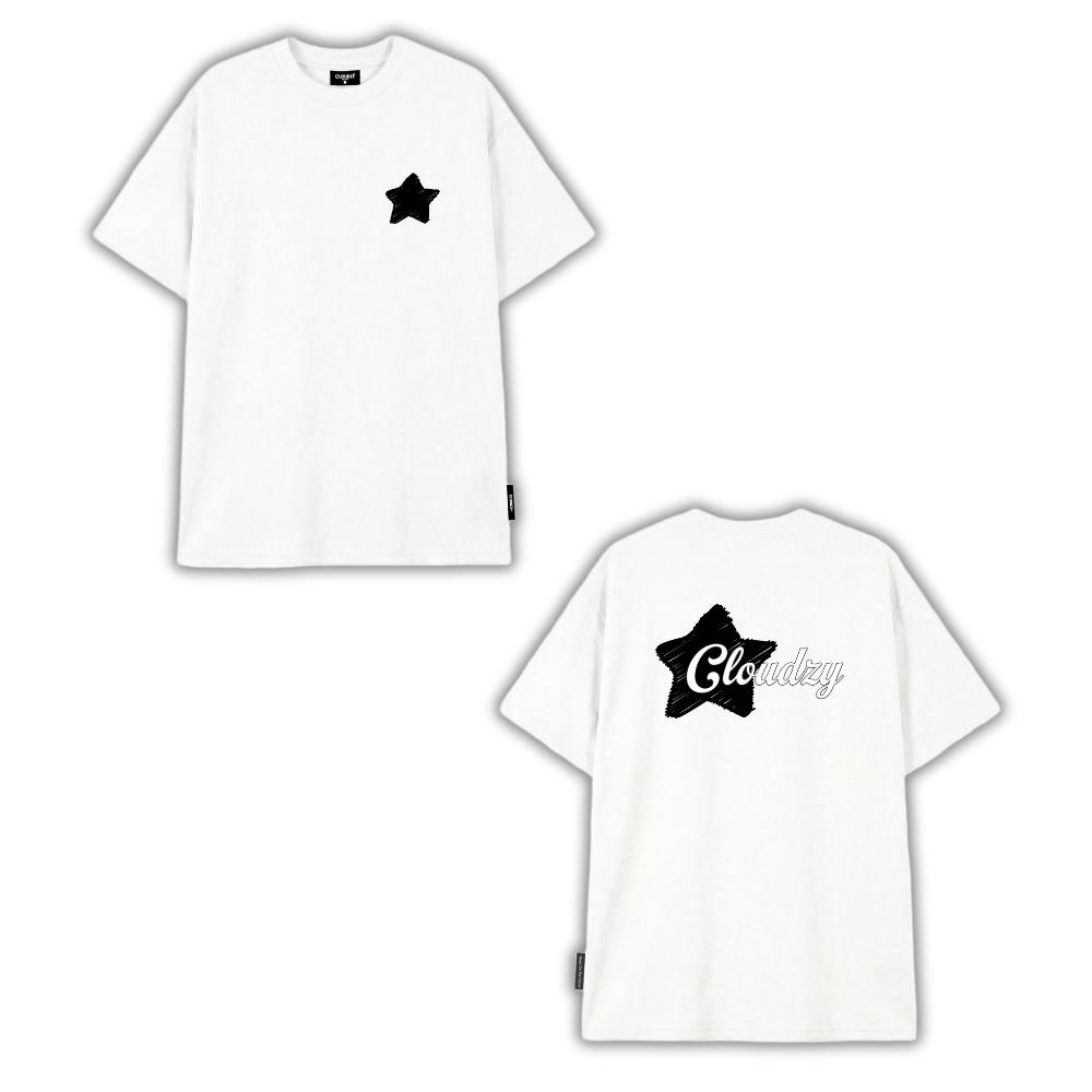 [NEW] Áo thun oversize CLOUDZY in chữ vải cotton 100% 250gsm form rộng nam nữ áo phông regular local brand streetwear basic NOVA
