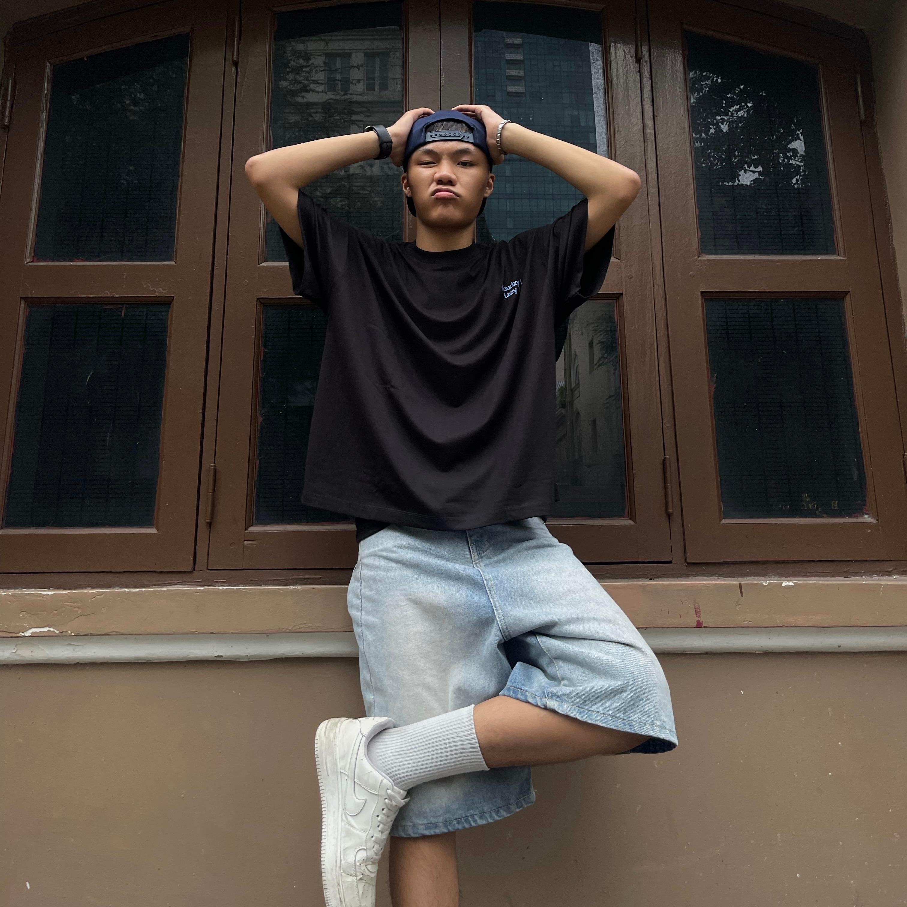 Áo thun boxy tee AIRY local brand Cloudzy unisex phông tay lỡ nữ cotton phối màu form rộng boxy