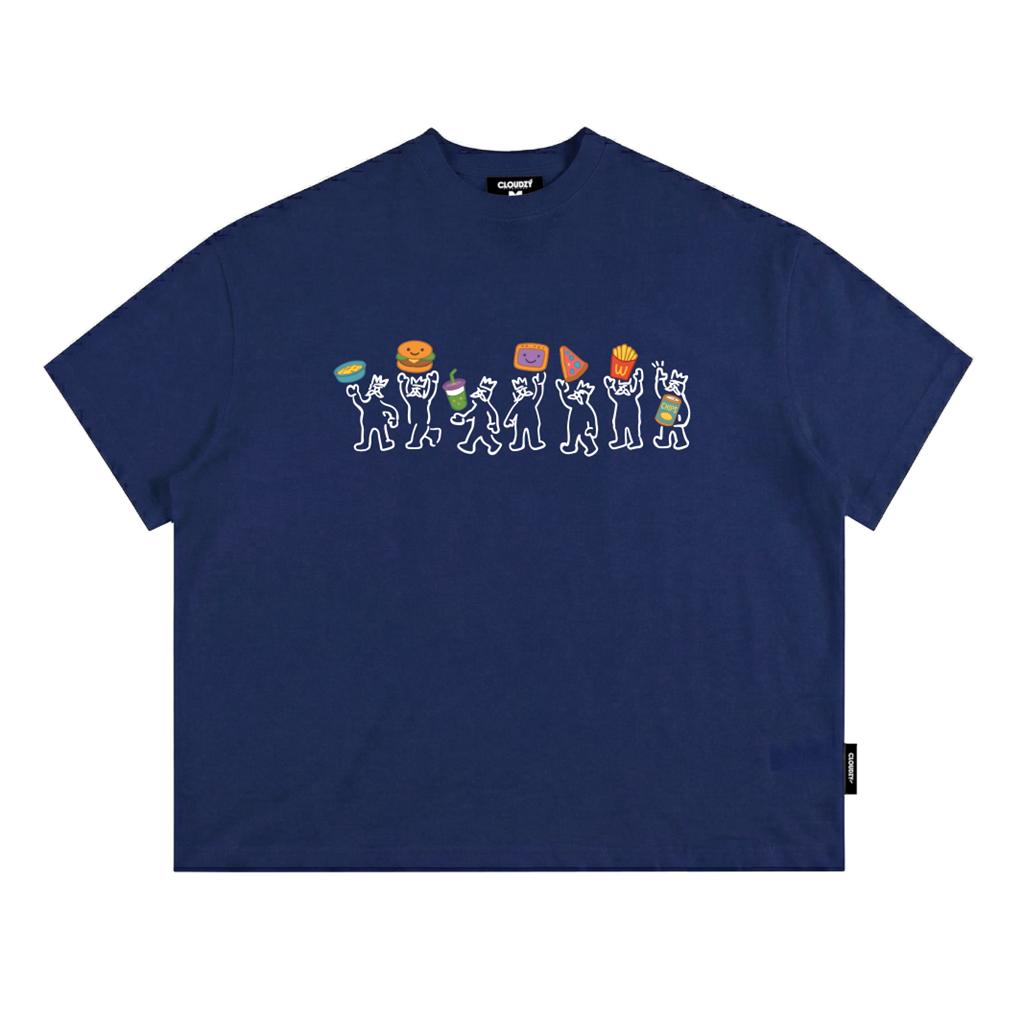 [NEW] Áo thun boxy local brand CLOUDZY in hoạt hình 100% cotton 250gsm áo phông form rộng nam nữ streetwear PEOPLE