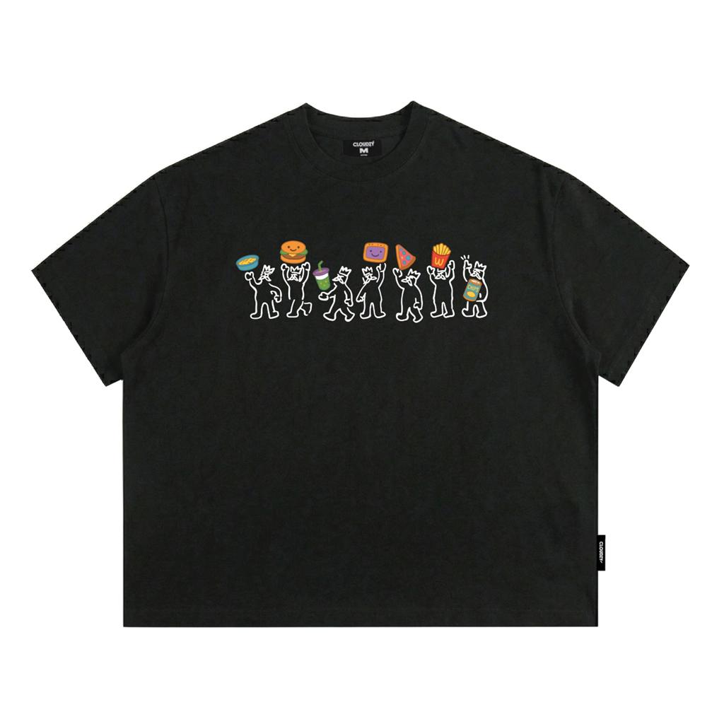 [NEW] Áo thun boxy local brand CLOUDZY in hoạt hình 100% cotton 250gsm áo phông form rộng nam nữ streetwear PEOPLE