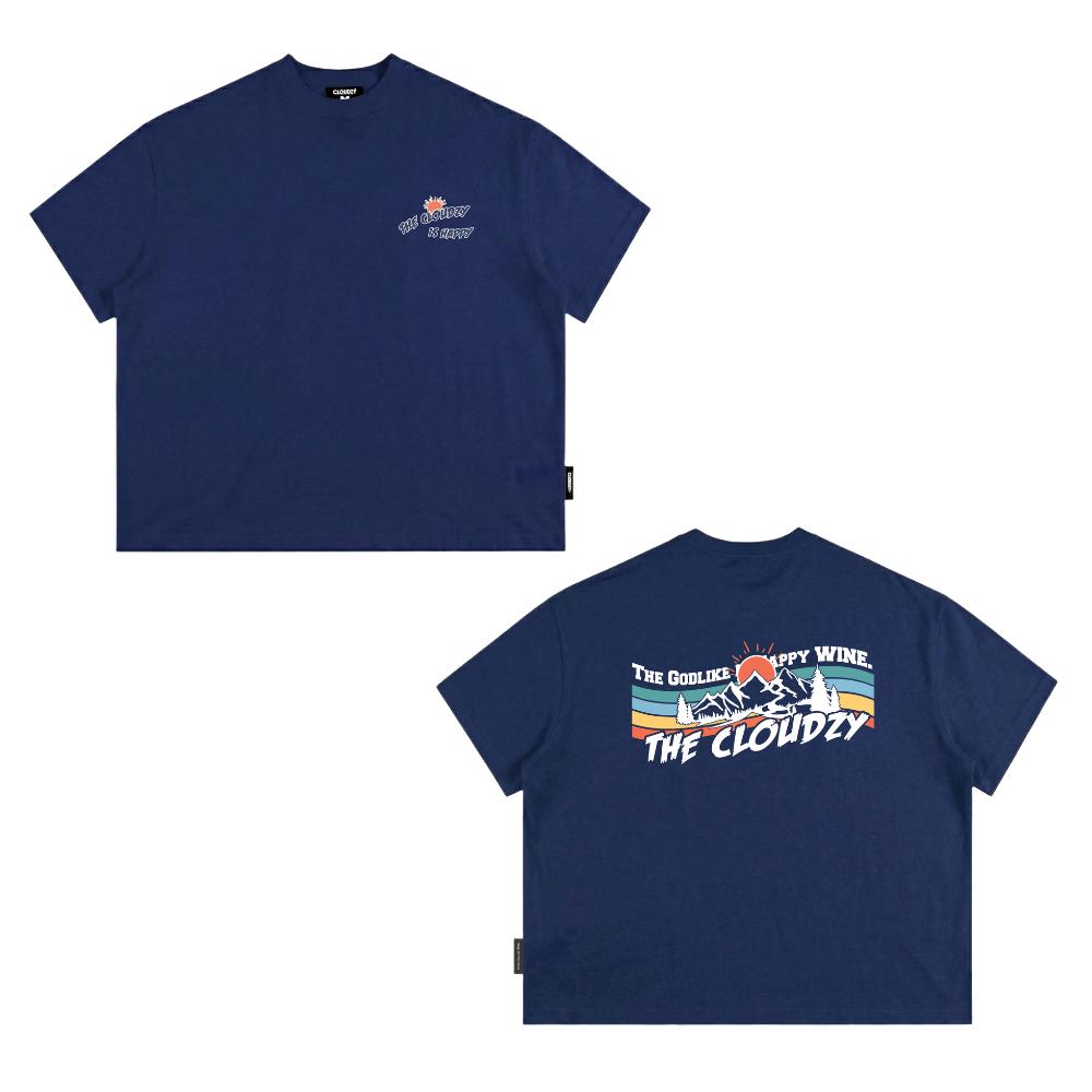 [NEW] Áo thun boxy CLOUDZY in chữ vải cotton 100% 250gsm dày dặn form rộng nam nữ áo phông local brand streetwear WINE