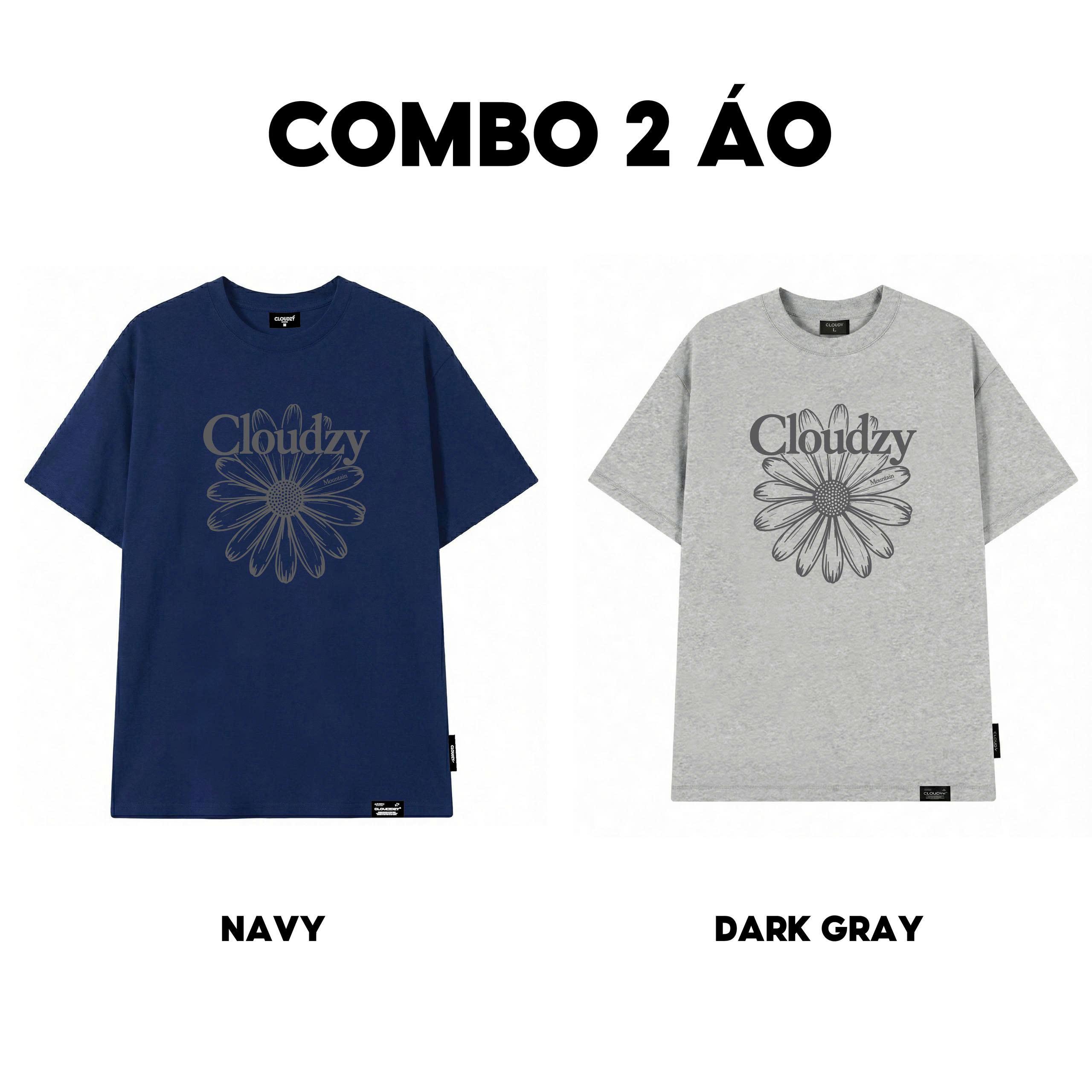 [NEW] Áo thun oversize CLOUDZY in hình hoa cúc 100% cotton 250gsm áo phông form rộng nam nữ unisex local brand POSY