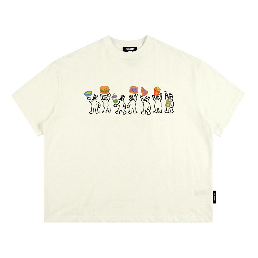 [NEW] Áo thun boxy local brand CLOUDZY in hoạt hình 100% cotton 250gsm áo phông form rộng nam nữ streetwear PEOPLE