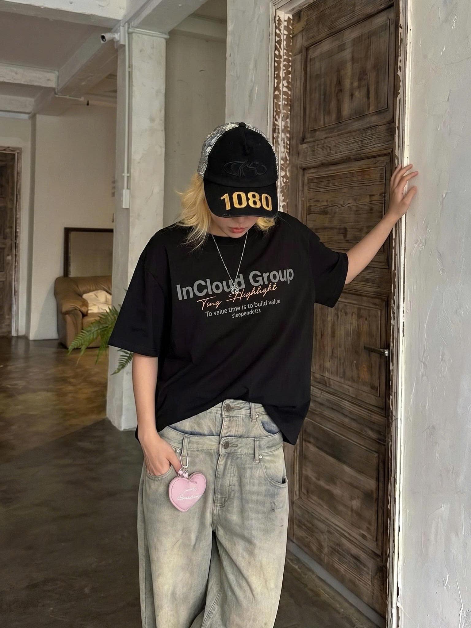 [NEW] Áo thun boxy CLOUDZY in InCloud Group vải cotton dày dặn form rộng nam nữ áo phông local brand streetwear GROUP