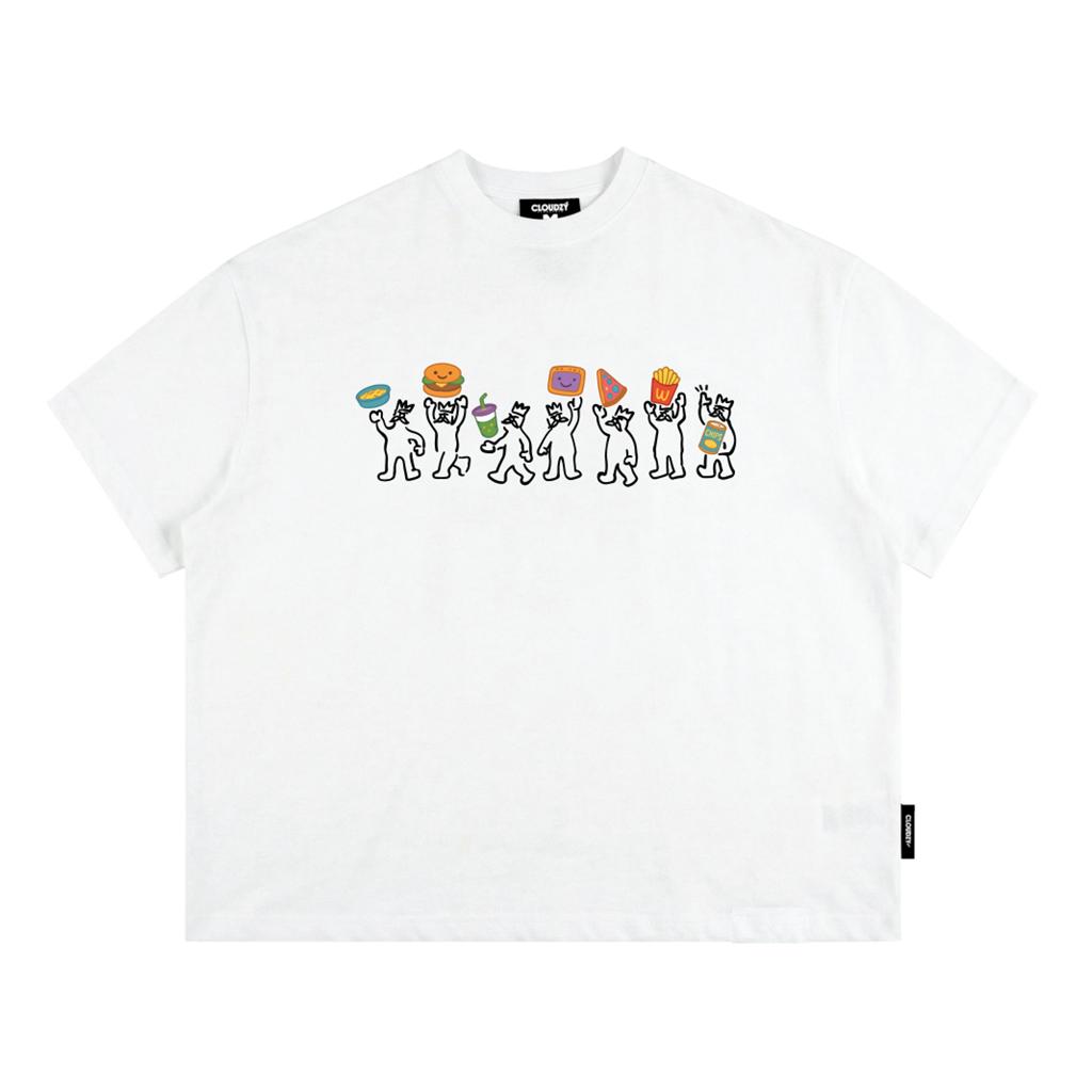 [NEW] Áo thun boxy local brand CLOUDZY in hoạt hình 100% cotton 250gsm áo phông form rộng nam nữ streetwear PEOPLE