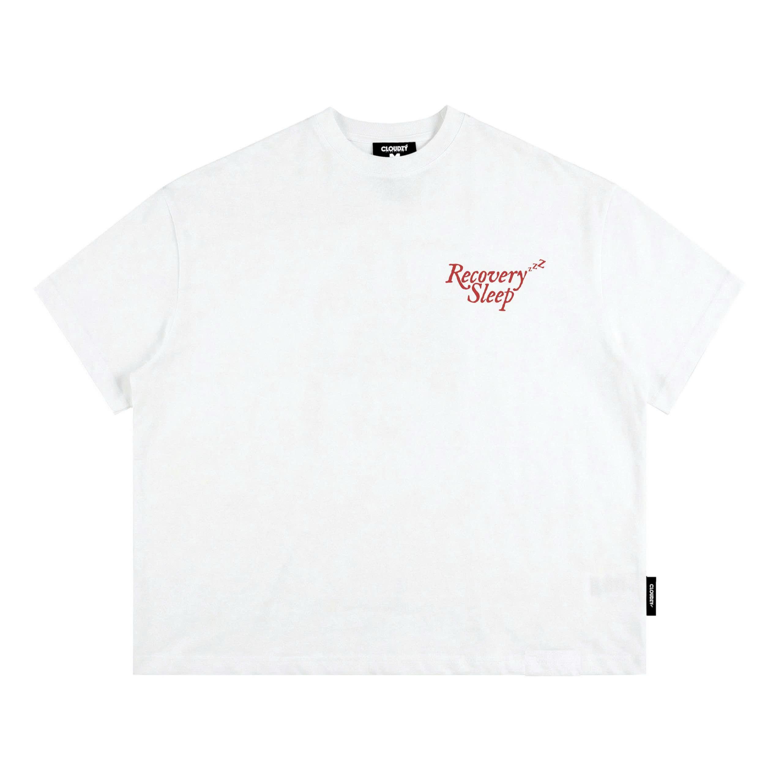 Áo thun boxy CLOUDZY streetwear 100% cotton 250gsm dày dặn áo phông nam nữ form rộng hồng nâu đỏ RECOVER