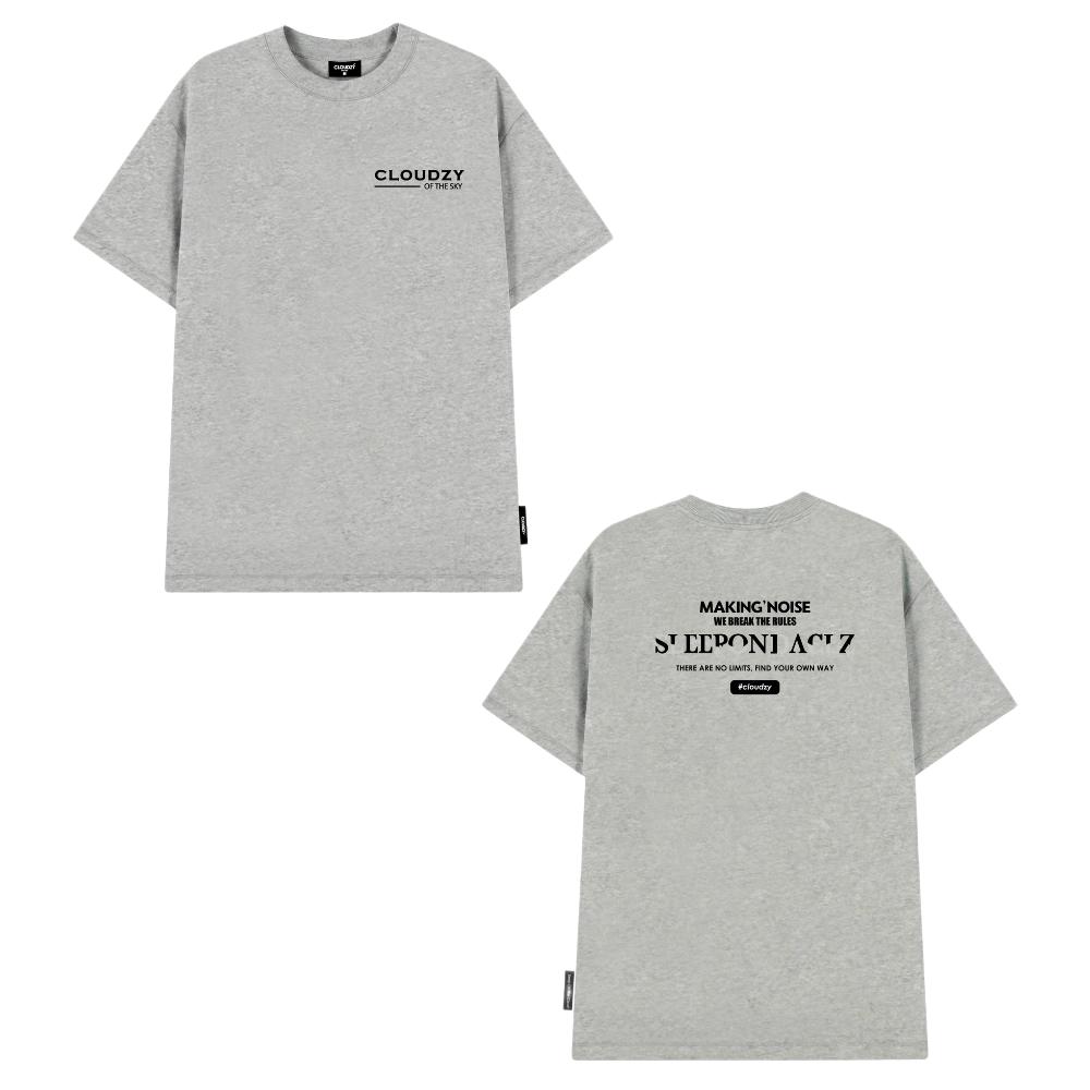 [NEW] Áo thun oversize CLOUDZY in chữ vải cotton 100% 250gsm form rộng nam nữ áo phông local brand streetwear RULE