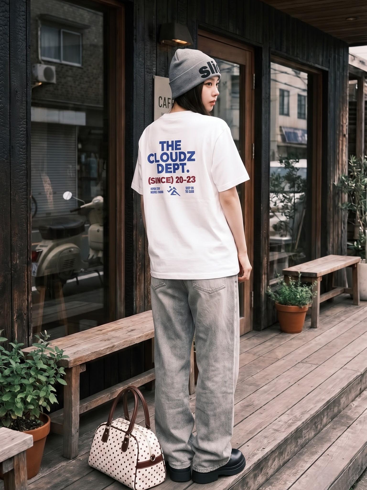 [NEW] Áo thun oversize CLOUDZY in chữ vải cotton 100% 250gsm form rộng nam nữ áo phông local brand streetwear basic DEPT