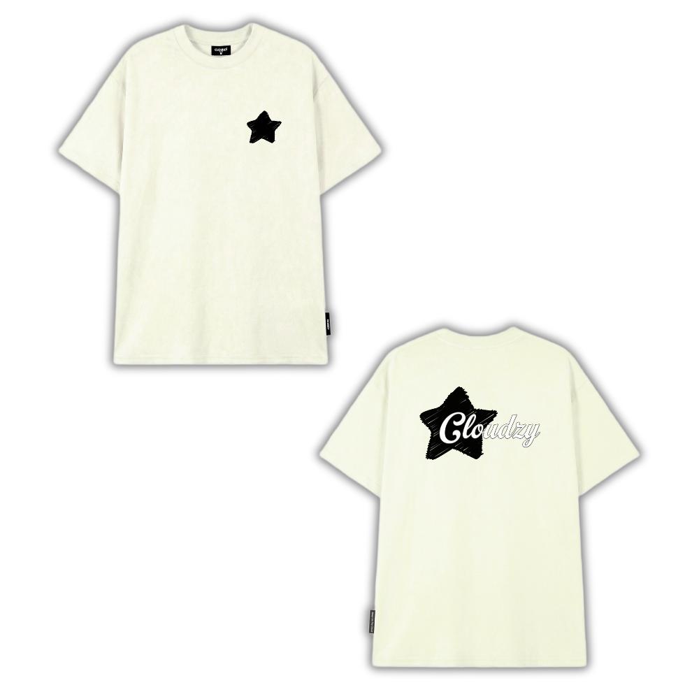 [NEW] Áo thun oversize CLOUDZY in chữ vải cotton 100% 250gsm form rộng nam nữ áo phông regular local brand streetwear basic NOVA
