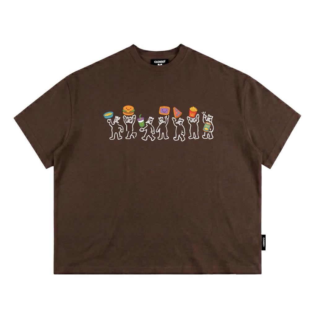 [NEW] Áo thun boxy local brand CLOUDZY in hoạt hình 100% cotton 250gsm áo phông form rộng nam nữ streetwear PEOPLE