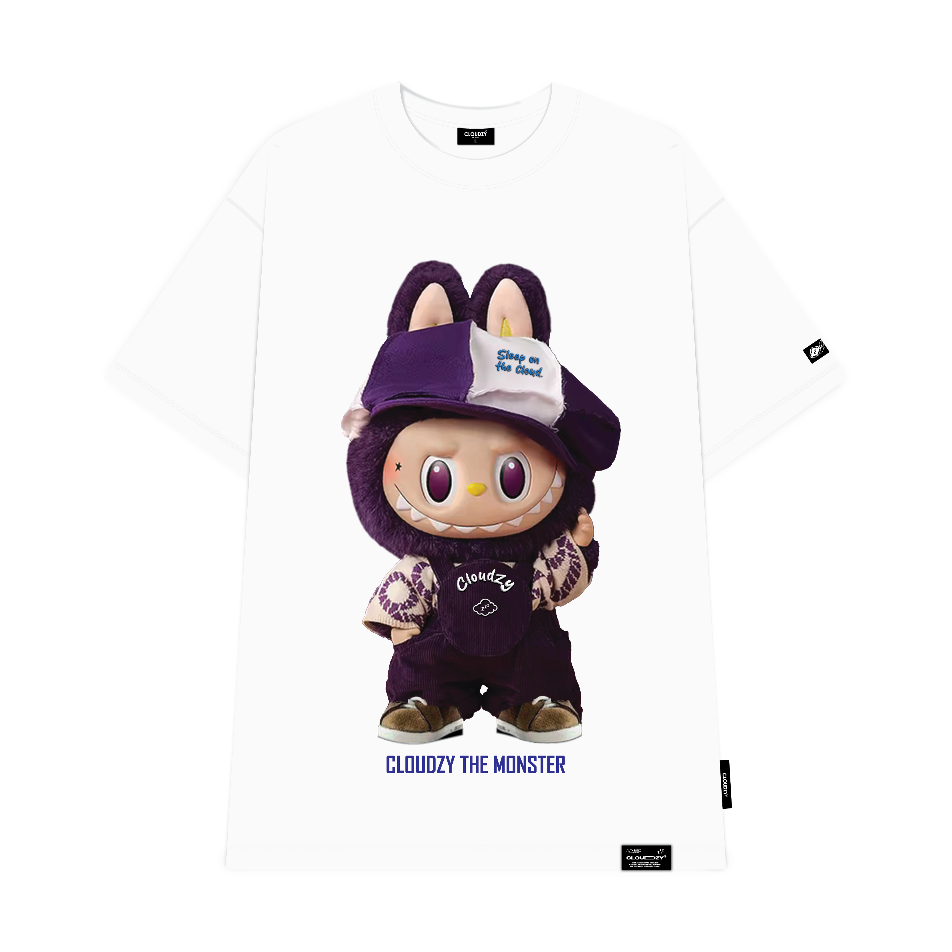Áo thun nữ nam labubu unisex local brand CLOUDZY tay lỡ phông basic form rộng trend teen AT MONSTER