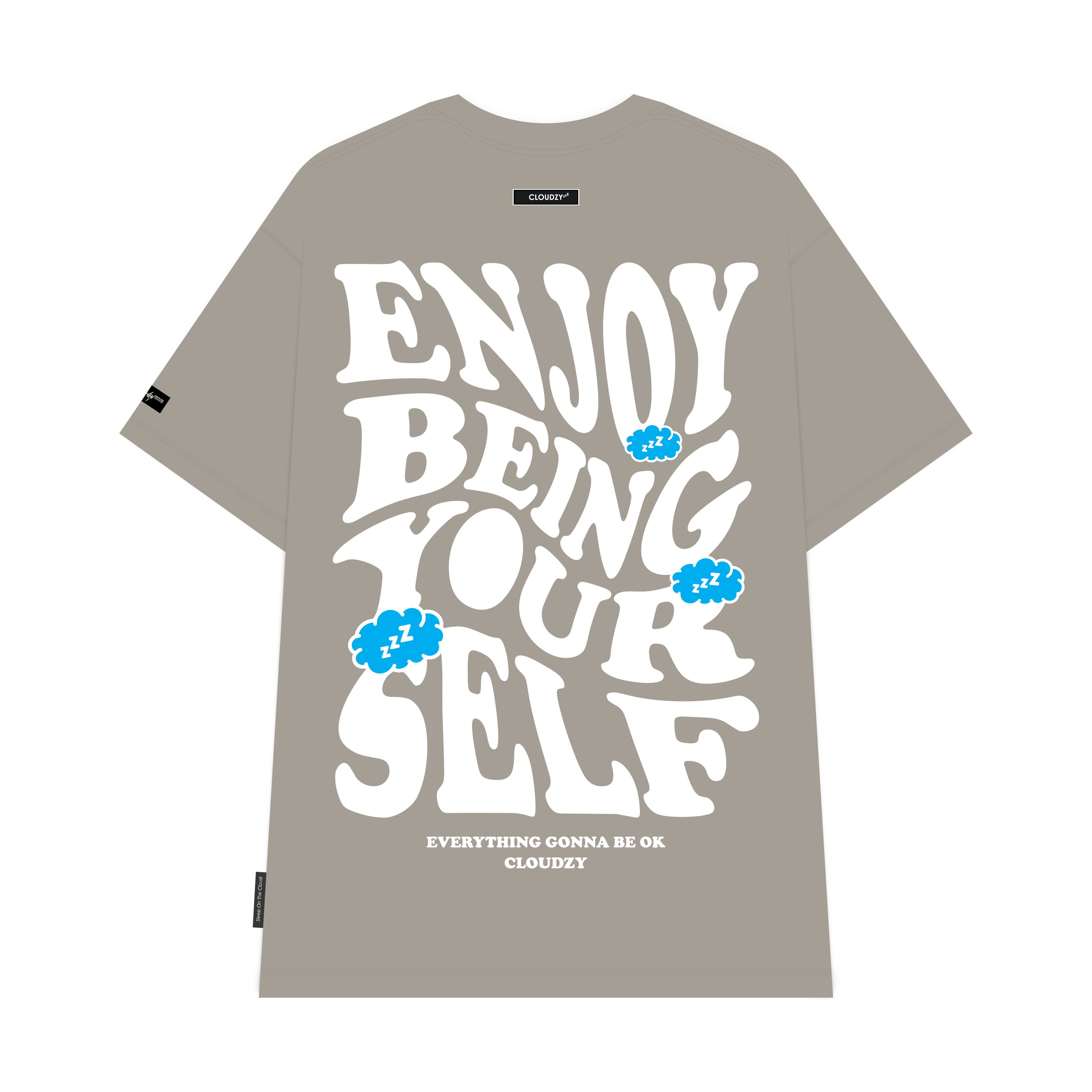Áo thun unisex nữ nam tay lỡ phông CLOUDZY localbrand form rộng cặp đôi teen cổ tròn oversize ENJOY