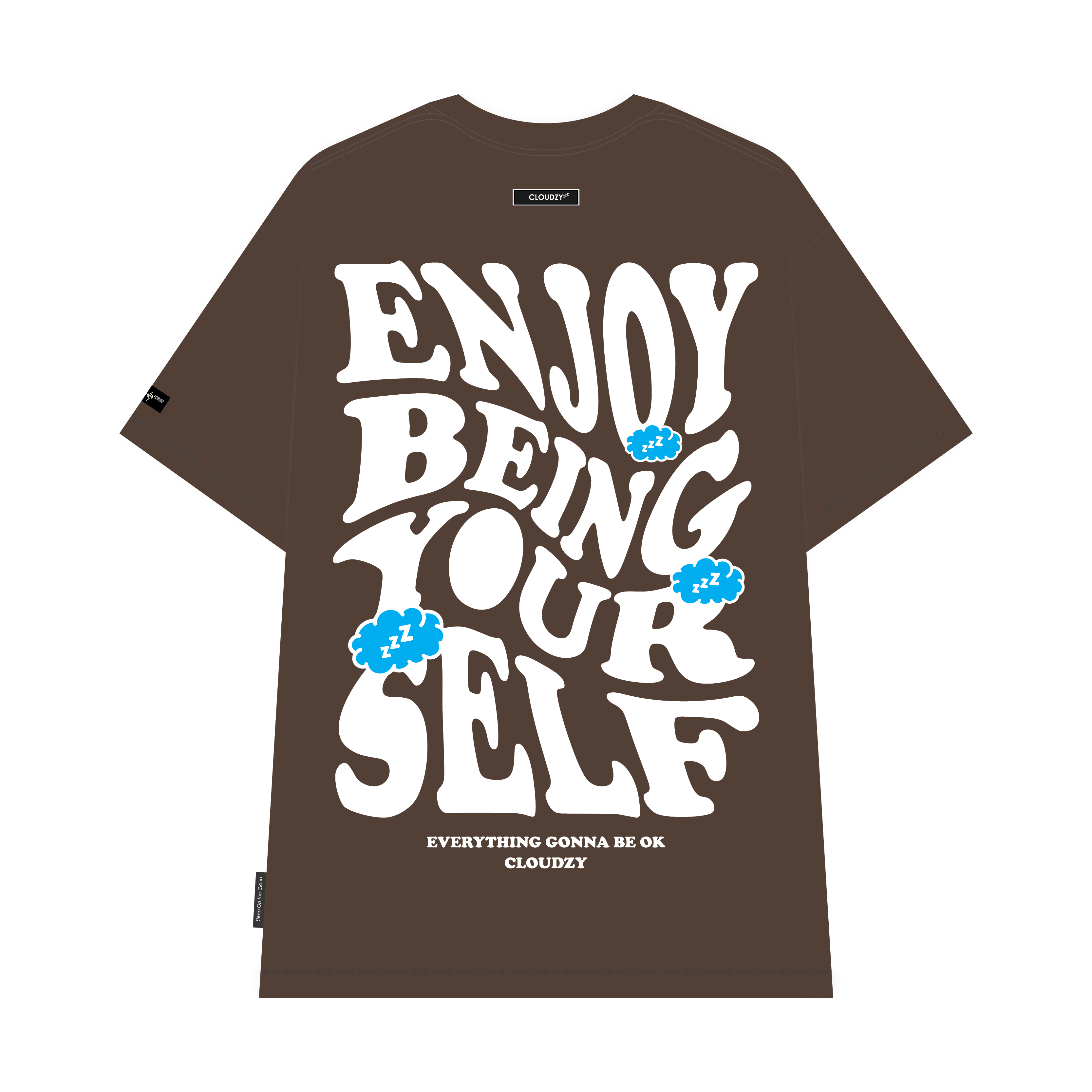 Áo thun unisex nữ nam tay lỡ phông CLOUDZY localbrand form rộng cặp đôi teen cổ tròn oversize ENJOY