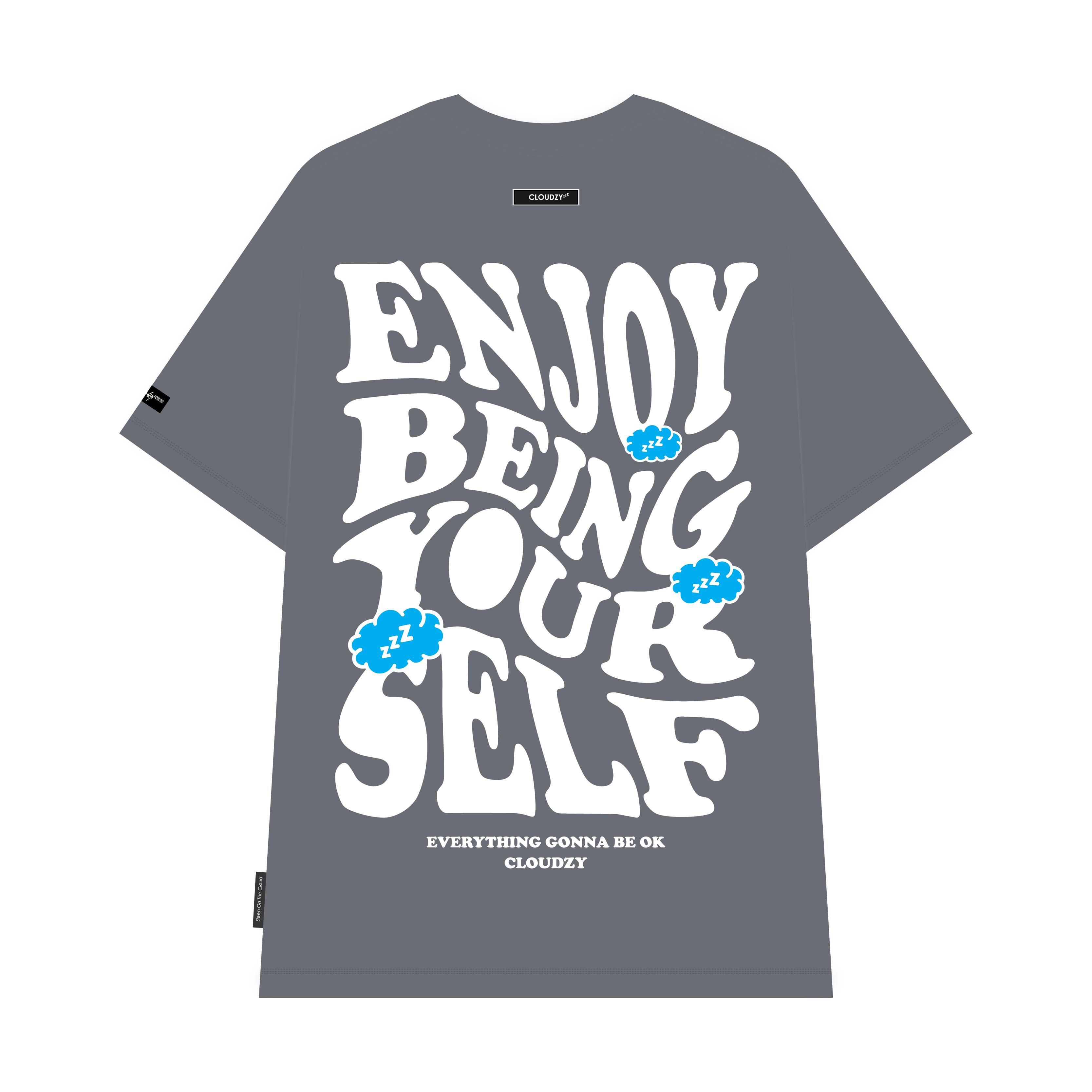 Áo thun unisex nữ nam tay lỡ phông CLOUDZY localbrand form rộng cặp đôi teen cổ tròn oversize ENJOY